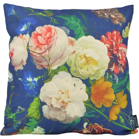 Gek op kussens! Sierkussen colorful flowers | 45 x 45 cm | katoen/linnen
