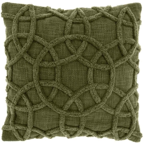 Unique Living sierkussen everon winter green -45x45cm