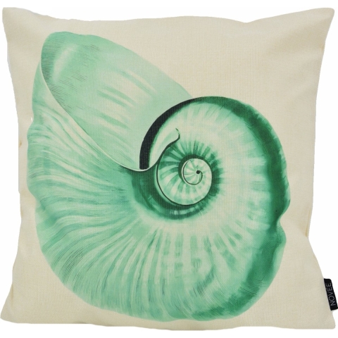 NOVÉE Sierkussen shell / schelp | 45 x 45 cm | katoen/linnen