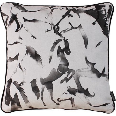 Gek op kussens! Velvet horses | 45 x 45 cm | kussenhoes | velvet/polyester