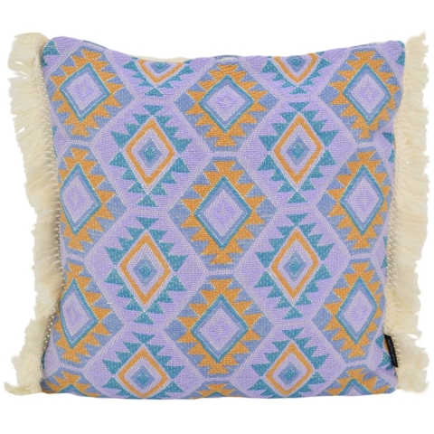 NOVÉE Aztec purple | 45 x 45 cm | kussenhoes | katoen/linnen