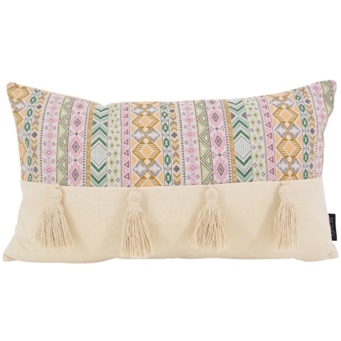 NOVÉE Ibiza tassle | 30 x 50 cm | kussenhoes | katoen/linnen
