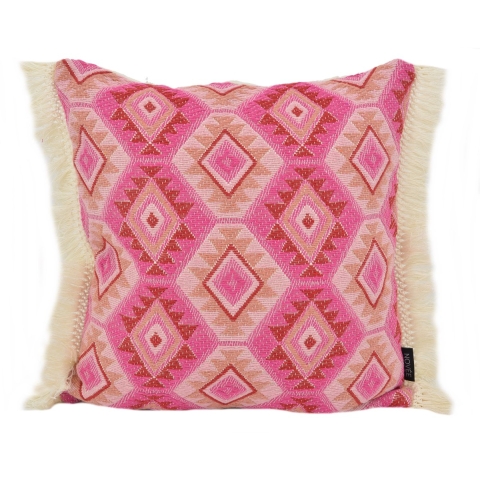 NOVÉE Aztec pink | 45 x 45 cm | kussenhoes | katoen/linnen