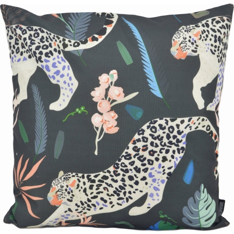 Gek op kussens! Sierkussen luipaard outdoor | 45 x 45 cm | katoen/polyester