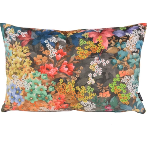 Gek op kussens! Velvet flowers 2 long | 30 x 50 cm | kussenhoes | velvet/polyester