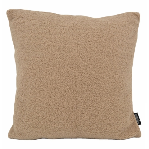 Gek op kussens! Sierkussen teddy taupe | 45 x 45 cm | polyester