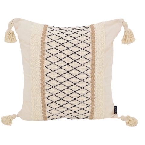 NOVÉE Sierkussen nova jute | 45 x 45 cm | katoen/jute