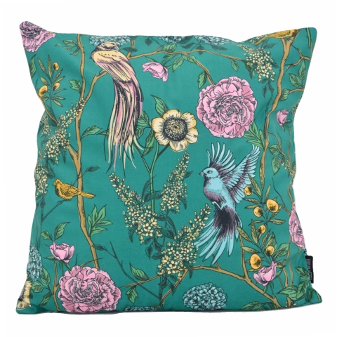 Gek op kussens! Sierkussen beau birds | 45 x 45 cm | katoen/polyester