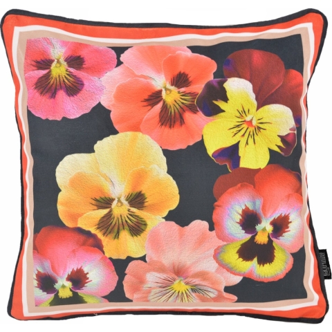 Gek op kussens! Sierkussen velvet flores | 45 x 45 cm | polyester