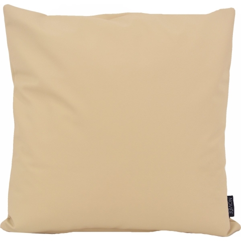 NOVÉE Cuir beige | 45 x 45 cm | kussenhoes | pvc / pu leder