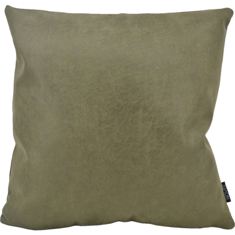 NOVÉE Sierkussen dallas leather green | 45 x 45 cm | leder/polyester