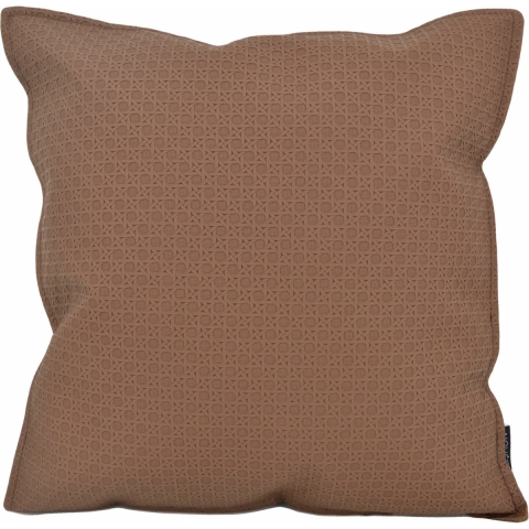 NOVÉE Embossed brown | 45 x 45 cm | kussenhoes | pu leder