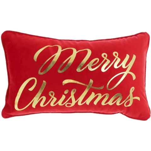 Unique Living sierkussen merry red 30x50cm