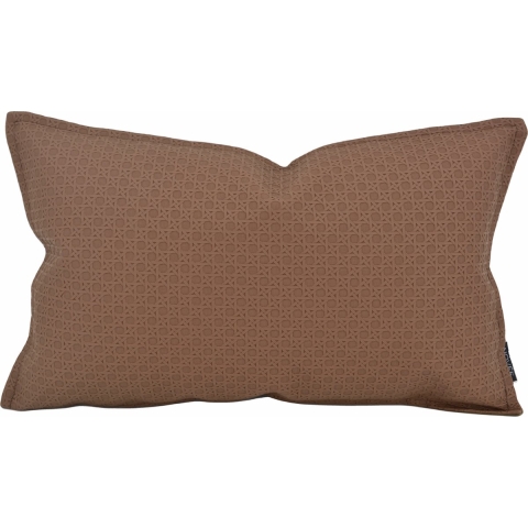 NOVÉE Sierkussen embossed brown | 30 x 50 cm | pu leder