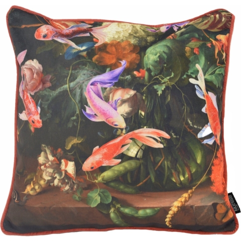 Gek op kussens! Sierkussen velvet fish | 45 x 45 cm | polyester