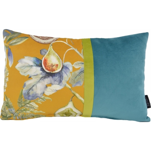 NOVÉE Sierkussen velvet meve petrol long | 30 x 50 cm | polyester