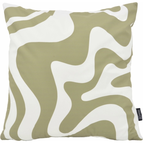 Gek op kussens! Sierkussen swirl abstract army | 45 x 45 cm | katoen/polyester