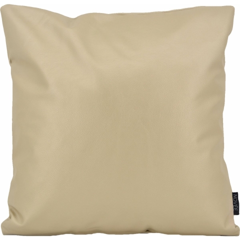 NOVÉE Metallic champagne | 45 x 45 cm | kussenhoes | pvc / pu leder