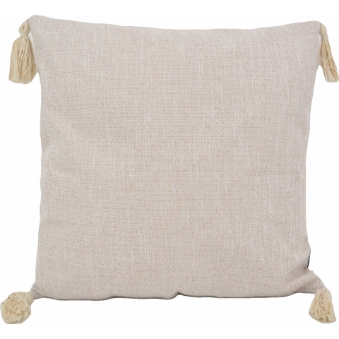 Gek op kussens! Tassle washed cream | 45 x 45 cm | kussenhoes | katoen