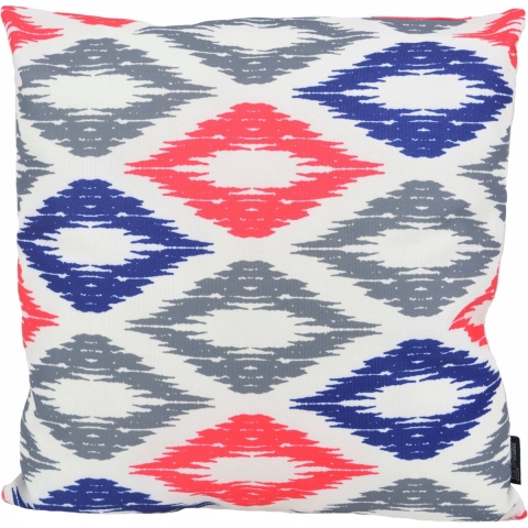 Gek op kussens! Sierkussen diamond roze/blauw outdoor | 45 x 45 cm | katoen/polyester