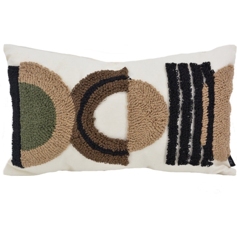 NOVÉE Embroidery boho brown | 30 x 50 cm | kussenhoes | katoen