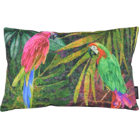 Gek op kussens! Sierkussen velvet parrot long | 30 x 50 cm | velvet/polyester