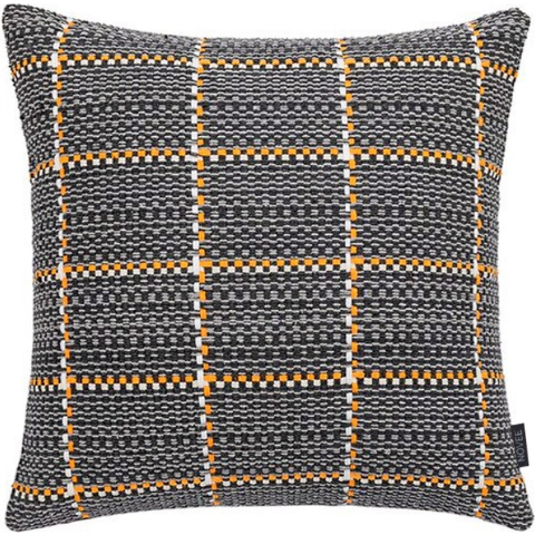 NOVÉE Sierkussen grey / orange woven | 45 x 45 cm | polyester