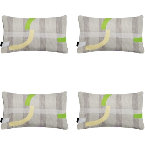 Madison sierkussen tess purple ca. set van 4