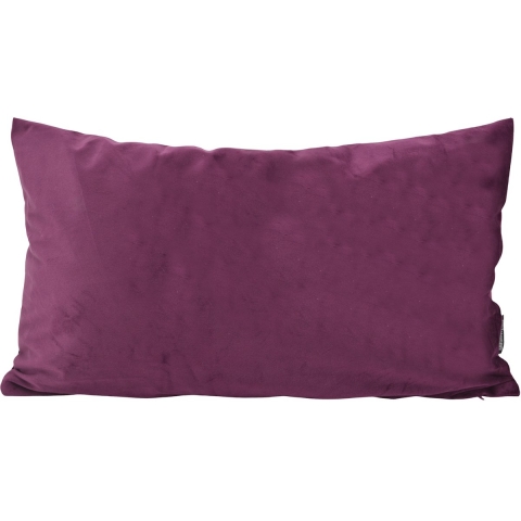 Gek op kussens! Sierkussen velvet aubergine | 30 x 50 cm | polyester