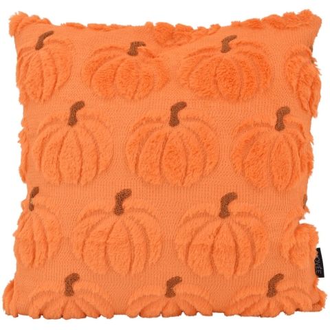 NOVÉE Sierkussen furry pumpkin oranje | 45 x 45 cm | polyester