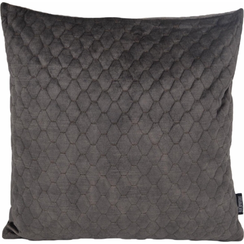 Gek op kussens! Nera velvet darkgrey | 45 x 45 cm | kussenhoes | polyester