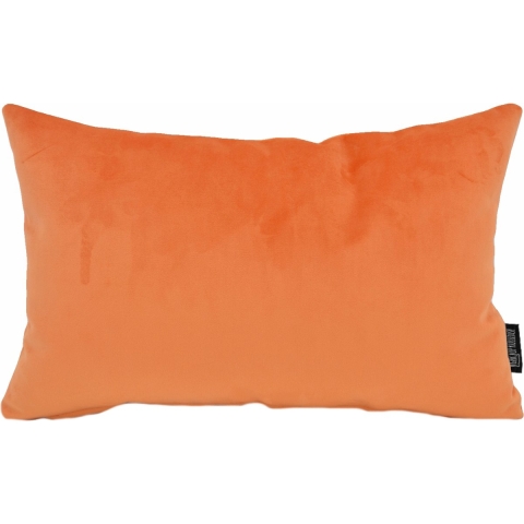 Gek op kussens! Sierkussen velvet oranje long | 30 x 50 cm | polyester