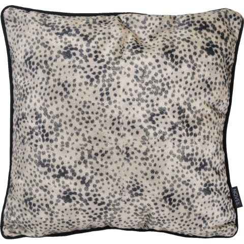 NOVÉE Velvet silver panter | 45 x 45 cm | kussenhoes | velvet/ polyester