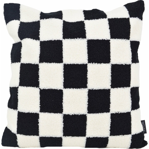 NOVÉE Sierkussen bouclé checker | 45 x 45 cm | katoen/polyester