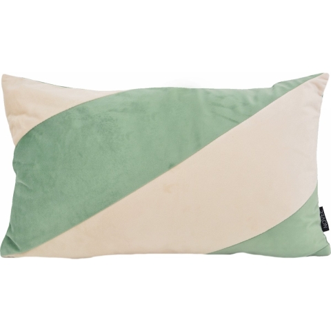 NOVÉE Sierkussen velvet swirl /crème | 30 x 50 cm | fluweel/polyester
