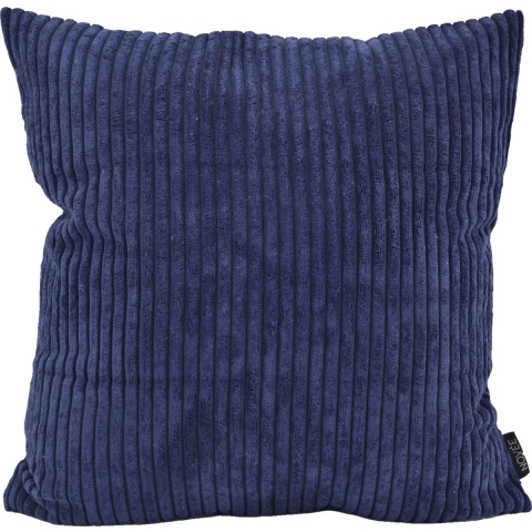 NOVÉE Sierkussen corduroy donkerblauw | 45 x 45 cm | polyester