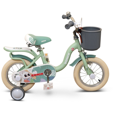 Zonix Meisjesfiets 12 Inch Pastelgroen Kinderfiets Met Zijwieltjes Voor Meisjes Van 2 Tm 4 Jaar Geschikt Voor Kledingmaat 90-105 | Welhof; Dé Outlet Store Van De Benelux