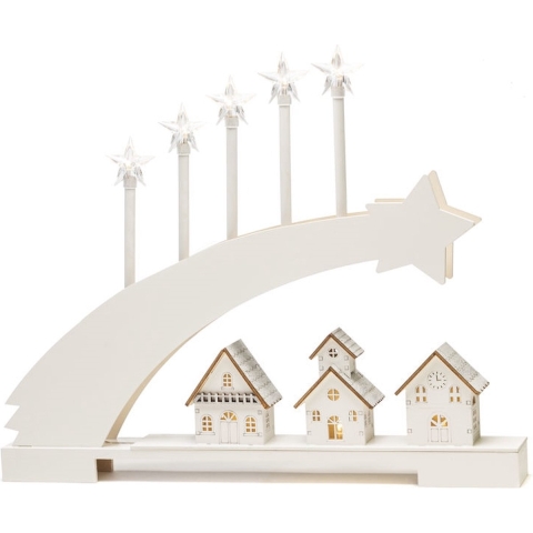 Konstsmide 3284-210 Kerstboog Ster Warmwit LED Wit
