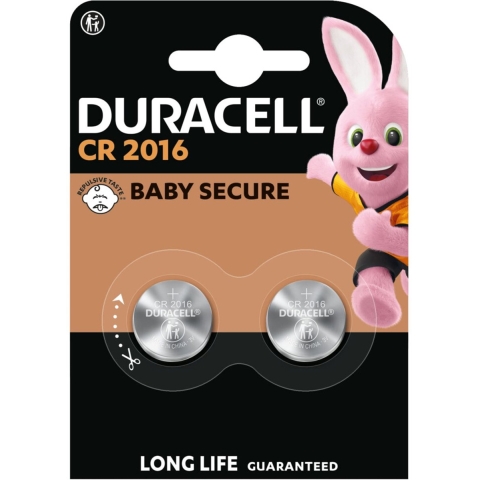 6x Duracell Knoopcelbatterijen 2016 2 stuks