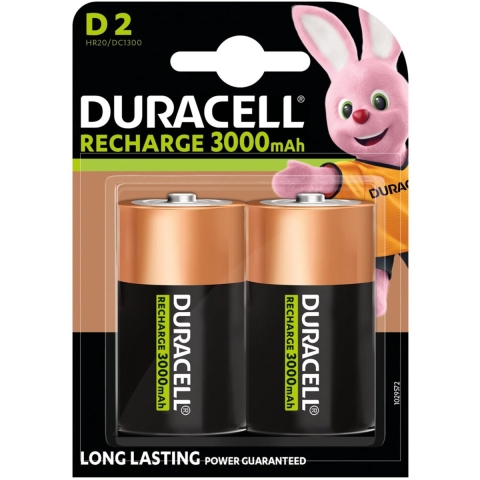 2x Duracell Oplaadbare Batterijen Ultra D 2 stuks