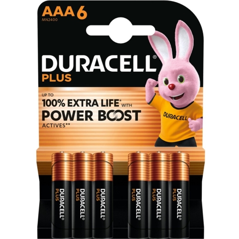 3x Duracell Alkaline Batterijen Mainline Bst AAA 6 stuks