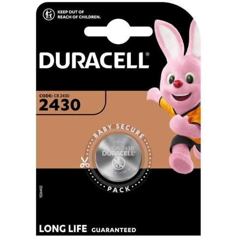 5x Duracell Knoopcel Batterij 2430 Lithium