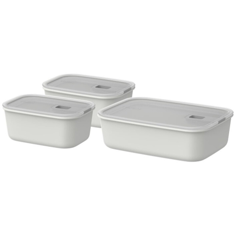 Mepal EasyClip set vershouddozen 3-delig (2x700 ml + 1500 ml) - Nordic white - mealprep bakje