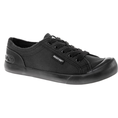 Rocket Dog Vrouwen/dames Jazzin Canvas Fable Trainer (Zwart)