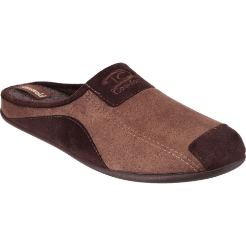 Cotswold Heren Westwell Slip On Mule Slippers (Bruin)
