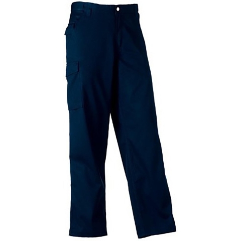 Russell Werkkleding Heren Polycotton Twill Broek / Broek (Lang) (Franse marine)