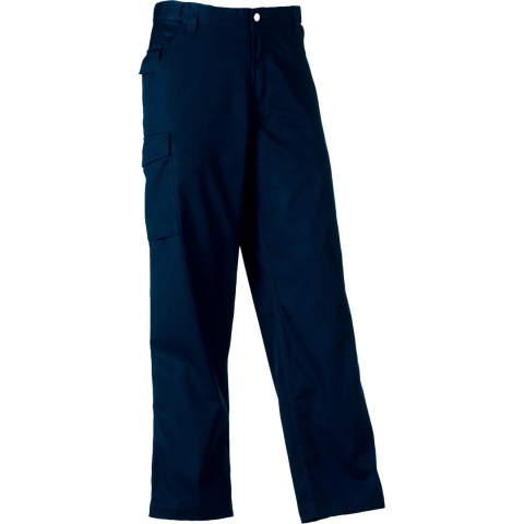 Russell Werkkleding Heren Polycotton Twill Broek / Broek (Regular) (Franse marine)