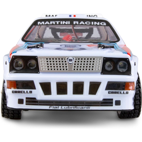 Amewi 1:14 RC auto Elektro Rallywagen Hyper Go Lancia Delta HF Wit Brushless 4WD RTR 2,4 GHz