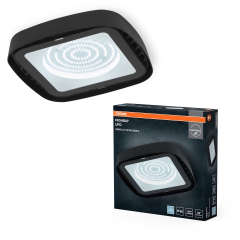 OSRAM HOMELIGHTING Highbay Ufo 130W 865 IP65 Black 4099854429330 LED-halverlichting 130.00 W Zwart
