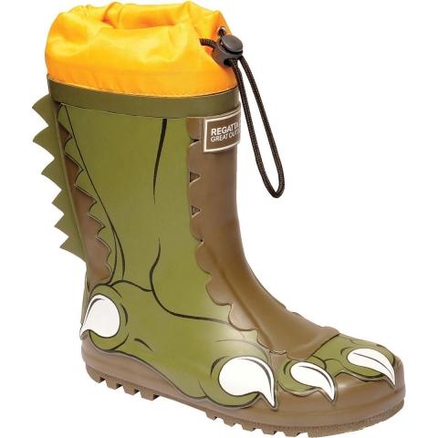 Dare 2B Kinderen/Kinderen Modderspel Dinosauruswaterputten (Donkere Khaki/Roestige sinaasappel)